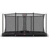 BERG inground trampoline rectangulaire Favorit gris 410 cm + filet de sécurité