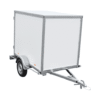Fourgon bois blanc avec hayon BW Trailers