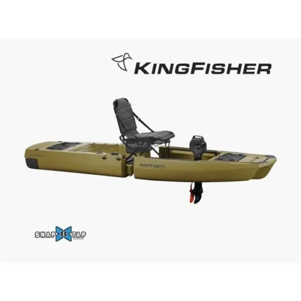 Kayak de pêche KINGFISHER - Solo - Vert - Adulte - Pêche