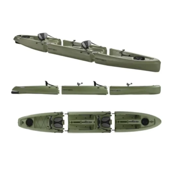 Kayak de pêche Mojito Angler Duo Blanc - Vert