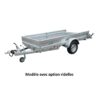 Remorque plateau 37380.1 Lider 1000 Kg - Robust 37380.1 - 3 m