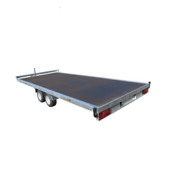 Remorque plateau 2 essieux Lider Réf. 32670 Roues dessous 5 m - 2500 Kg