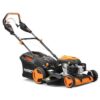 Tondeuse thermique autotractée à vitesse réglable 51cm 196cm3 - FUXTEC FX-RM5196PRO - Éjection bac 60L, latérale ou mulching