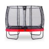 Trampoline EXIT Elegant Premium 214x366cm avec filet de sécurité Deluxe - rougeTrampoline EXIT Elegant Premium 214x366cm avec filet de sécurité Deluxe - rouge