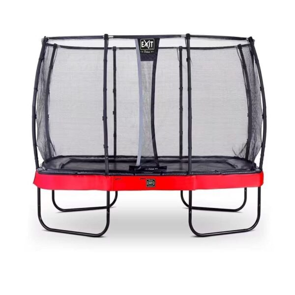 Trampoline EXIT Elegant Premium 214x366cm avec filet de sécurité Deluxe - rougeTrampoline EXIT Elegant Premium 214x366cm avec filet de sécurité Deluxe - rouge