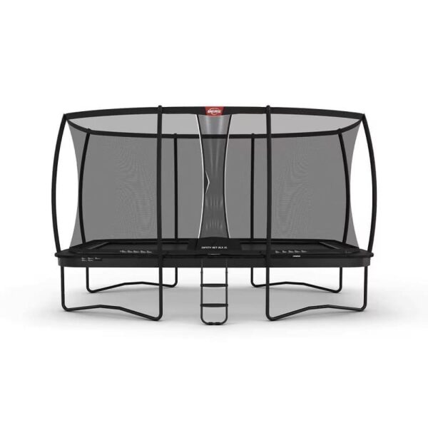 BERG Ultim Champion Trampoline Regular 500 Noir + Filet de Sécurité DLX XL