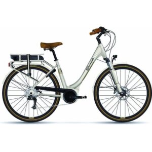 Vélo de Ville Électrique Granville E-Premium Shimano Acera 8V 300 Wh 700 mm Ivoire 2022