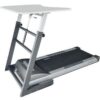 Tapis de marche evocardio evo cardio avec bureau - gris/noir/blanc
